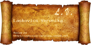 Laskovics Veronika névjegykártya